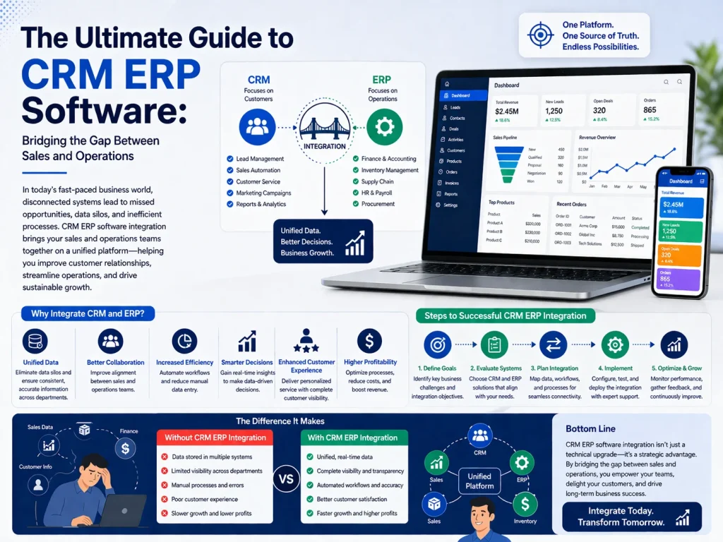 The Ultimate Guide to CRM ERP software: Bridging the Gap Between Sales and Operations