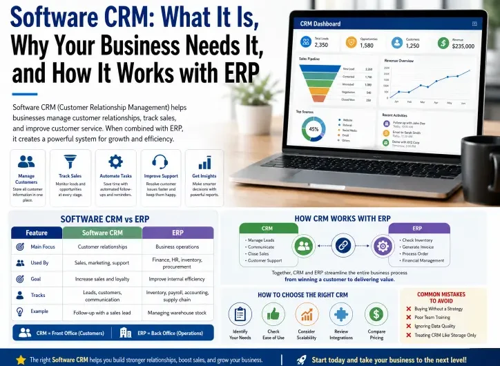 Software CRM: What It Is, Why Your Business Needs It, and How It Works with ERP